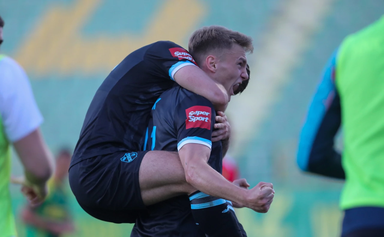 Slavlje igrača Rijeke, Foto: Goran Sebelic/CROPIX