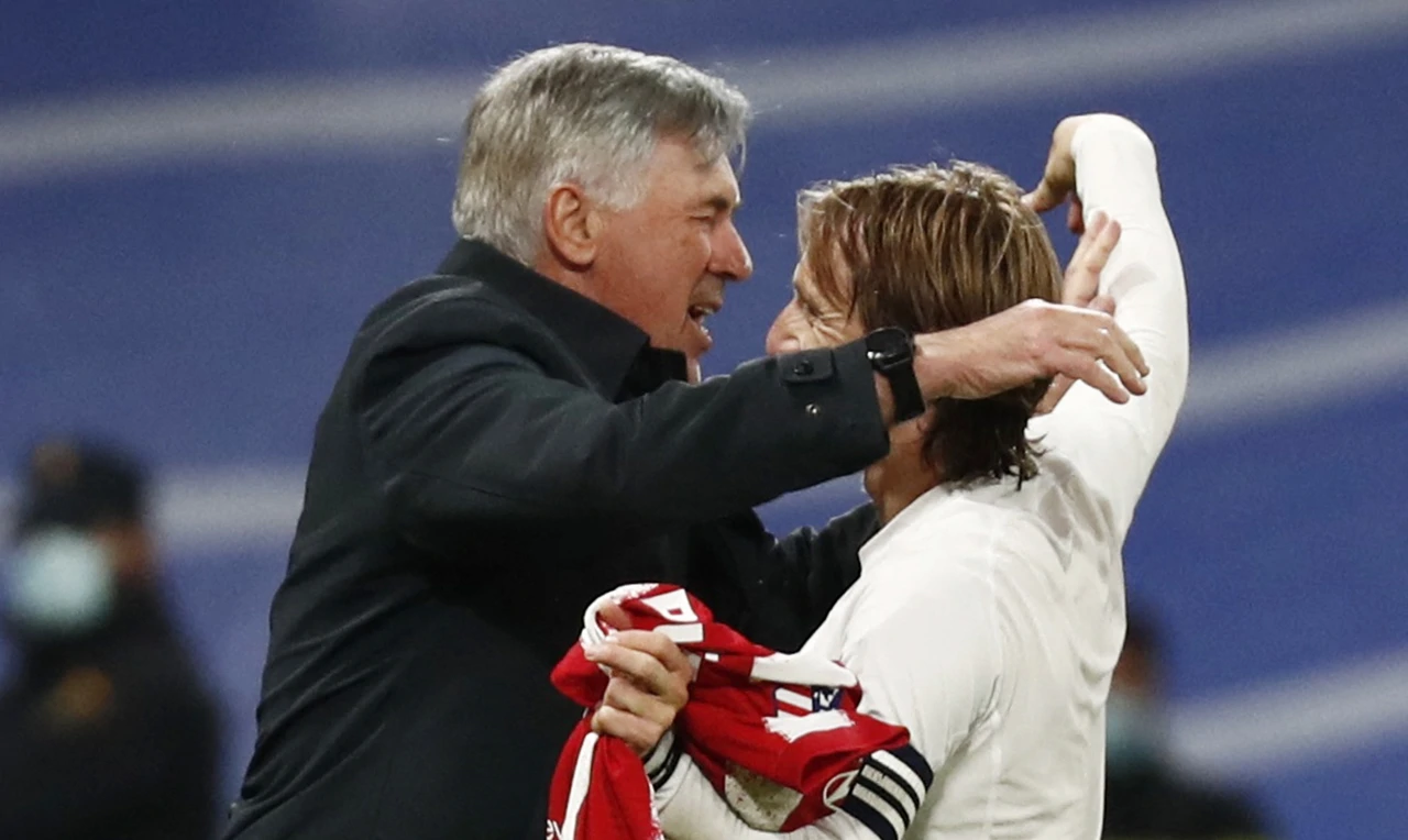 Carlo Ancelotti i Luka Modrić