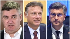 Milanović, Jandroković i Plenković