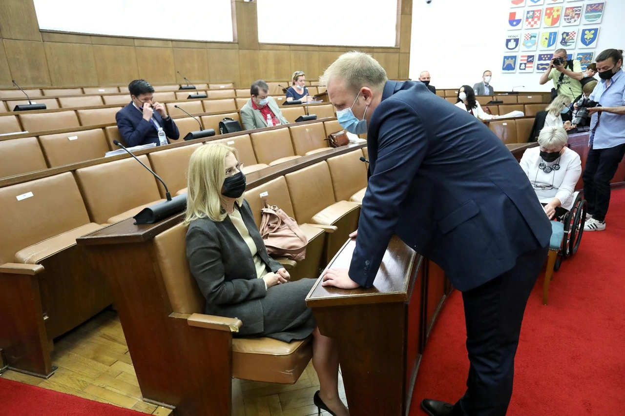 Zlata Đurđević i Mišel Jakšić, Foto: Patrik Macek/PIXSELL