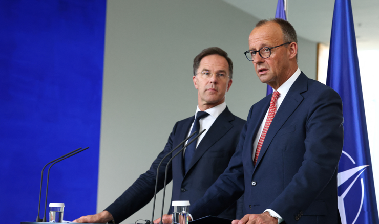  Friedrich Merz i Mark Rutte