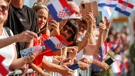 Citizens gathered for the parade in Zagreb