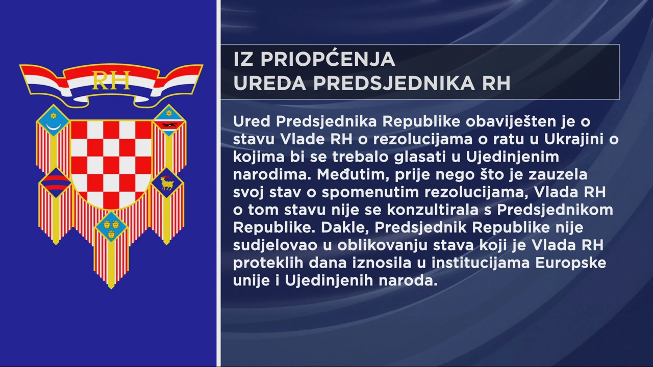 Iz priopćenja Ureda predsjednika