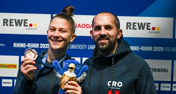 Ivana Arelić s trenerom Tomislavom Karaulom