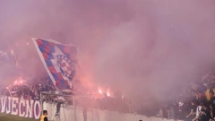 Torcida na treningu Hajduka