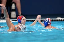 Hrvatski vateprolisti nakon pobjede nad Srbijom, Foto: Damir Damnjanovic/PIXSELL