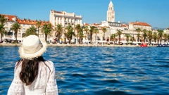 Turizam na obali, ilustracija