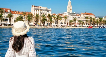 Turizam na obali, ilustracija