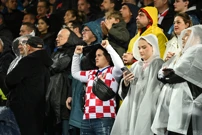 Hrvatski navijači u Podgorici, Foto: Tom Dubravec/CROPIX