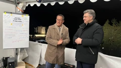 Premijer Andrej Plenković i Richard Quest, novinar CNN-a