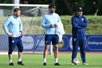 Ivica Olić, Vedran Ćorluka, Dražen Ladić, Foto: Ante Cizmic /CROPIX