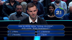 Filip Dolenčić, Foto: Tko želi biti milijunaš?/HRT