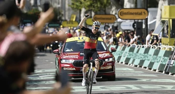 Tim Wellens u cilju 15. etape Tour de Francea