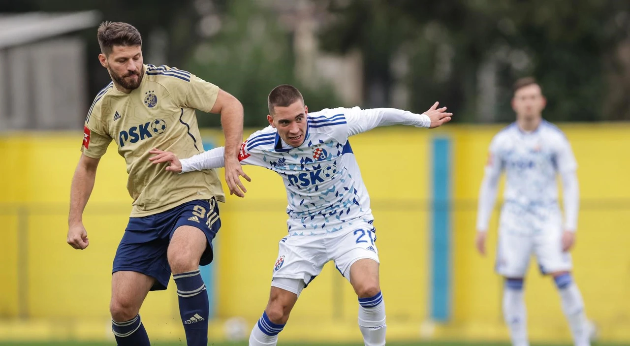  Rovinj: Utakmica nogometaša GNK Dinamo koju su igrali međusobno , Foto: Luka Stanzl /PIXSELL