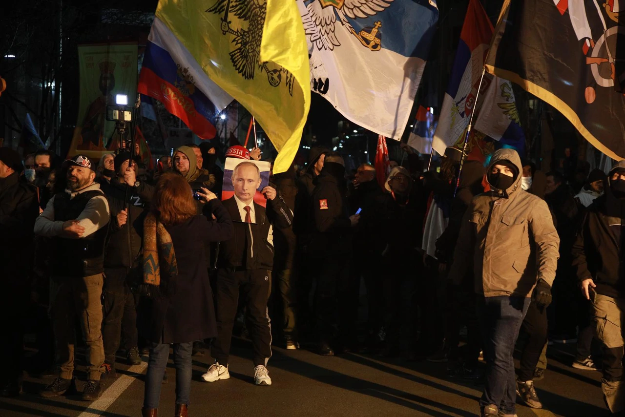 Prosvjed u Beogradu, Foto:  Milos Tesic/ATAImages /Reuters