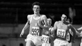 Luciano Sušanj u finišu utrke u Rimu 1974. godine (fotografiju ustupio Bojan Sušanj)