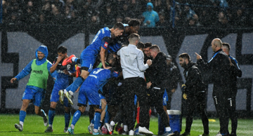Slavlje Varaždinaca protiv Dinama