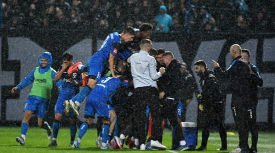 Slavlje Varaždinaca protiv Dinama