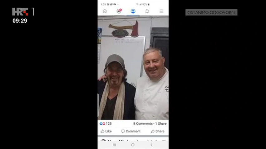 Neno Mladenović i Al Pacino, Foto: Dobro jutro, Hrvatska/HRT