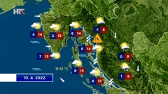 Vremenska prognoza, Foto: HTV/HRT