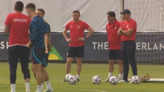 Posljednji trening uoči finala Lige nacija, Foto: HTV/HRT