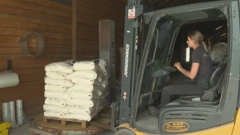 Vedrana Klemenčić Bošnjak, radnica na viličaru u Solani Nin 