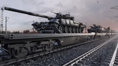 Ruski vojni tenkovi u Bjelorusiji