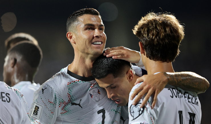  Joao Cancelo, Cristiano Ronaldo i Joao Felix