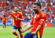 Dani Carvajal nakon gola Hrvatskoj, Foto: Fabrizio Bensch/REUTERS