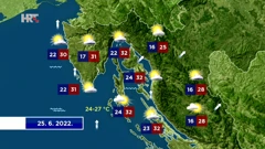Vremenska prognoza, Foto: HTV/HRT