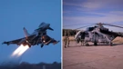 Eurofighter Typhoon RAF-a / Češki helikopter