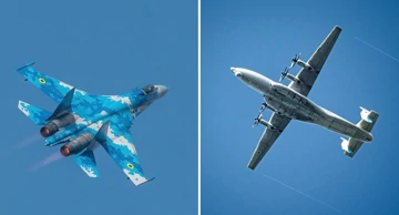 Ukrajinski Su-27 / Ruski An-22