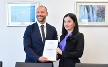 Damir Habijan predao Mariji Vučković Ministarstvo zaštite okoliša, Foto:  Sandra Simunovic /Pixsell