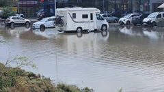 Potopljeno parkiralište u Šibeniku, Foto: H. Gunjača/HRT