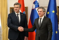 Andrej Plenkovic y Robert Golob   , Foto: Jurica Galoic /PIXSELL