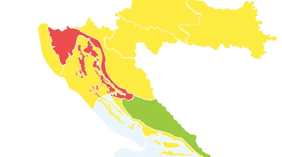 Für die Region Rijeka wurde die rote Warnstufe ausgerufen