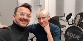 Dražen Zima i Ana Kabalin u studiju Radio Rijeke s pogledom na Korzo, Foto: Dražen Zima/Radio Rijeka