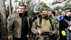 Milanović u obilasku granice, Foto: Robert Anic/PIXSELL