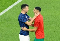Ivan Perišić i Achraf Hakimi, Foto: Bernadett Szabo/REUTERS