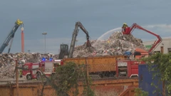 Požar u tvrtki za zbrinjavanje otpada u Mokricama pokraj Oroslavja