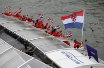 Hrvatska delegacija na brodu tijekom ceremonije otvaranja Igara, Foto: Albert Gea/REUTERS