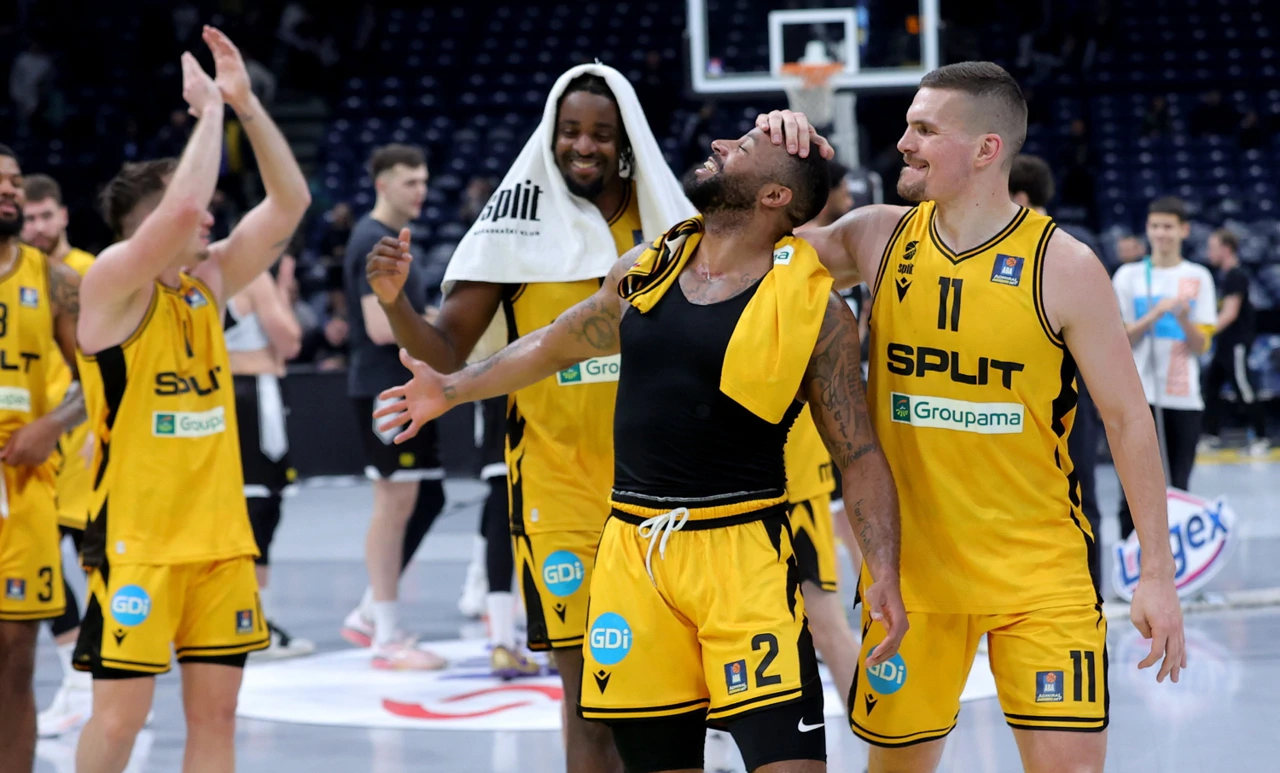 Slavlje košarkaša Splita, Foto: Pedja Milosavljević/CROPIX