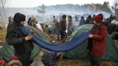 Migranti na bjelorusko-poljskoj granici