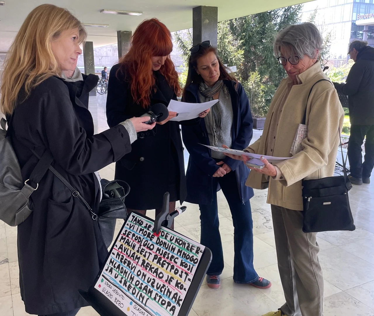 Marija Pečnik Kvesić, Tanja Vrvilo, Marijana Begović i Sue Dewey