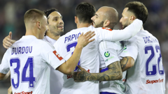 Anthony Kalik slavi postignuti pogodak 