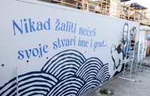 Mural posvećen Arsenu Dediću, Foto: Dusko Jaramaz/Pixsell