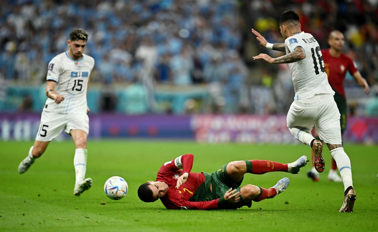 Cristiano Ronaldo i Mathias Olivera, Foto: Dylan Martinez/REUTERS