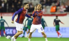 Zagrijavanje igrača uoči utakmice, Foto: Luka Stanzl/PIXSELL