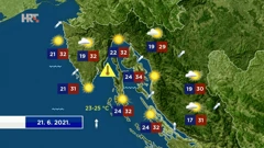 Vrijeme 21.6.2021., Foto: HTV/HRT