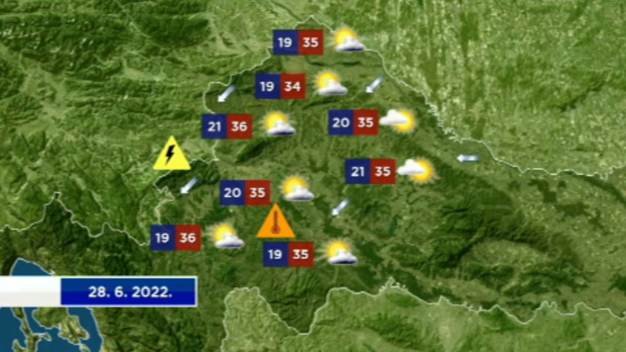 Vremenska prognoza, Foto: HTV/HRT